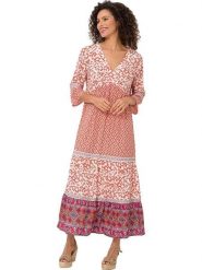 Heine Sukienka ze wzorem rozmiar: 46. Sukienki damskie Heine, bez wzorów, z wiskozy, bez ramiączek. Za 83.22 zł.