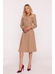 Stylove Sukienka w kolorze beżowym rozmiar: S. Brązowe sukienki damskie Stylove, bez wzorów, bez ramiączek. Za 264.99 zł.