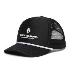 Czapka z daszkiem Black Diamond Flat Bill Trucker. Czarne czapki z daszkiem damskie Black Diamond, bez wzorów. Za 104.99 zł.