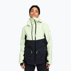Kurtka snowboardowa damska ROXY Gore-Tex Stretch Purelines. Czarne kurtki damskie Roxy, na zimę, m, bez wzorów, z gore-texu, bez kaptura. Za 1,459.00 zł.
