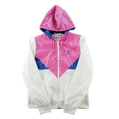 Second life - Kurtka przeciwwiatrowa damska Originals Y2K różowa - Jak nowy. Czerwone kurtki damskie Adidas, s, bez wzorów, bez kaptura. Za 186.06 zł.