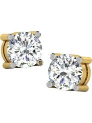 Diamant Vendôme Złote kolczyki-wkrętki z diamentami rozmiar: onesize. Żółte kolczyki damskie Diamant Vendöme, z diamentem, złote. Za 956.99 zł.