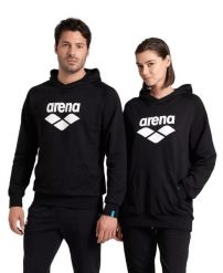 Bluza Arena ARENA HOODED SWEAT GRAPHIC BLACK XS. Czarne bluzy damskie Arena, xs, bez wzorów, z bawełny, z kapturem. Za 269.99 zł.