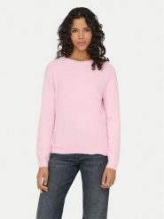 ONLY Sweter Rica 15204279 Różowy Regular Fit. Czerwone swetry klasyczne damskie Only, m, z syntetyku, bez kołnierzyka. Za 139.99 zł.