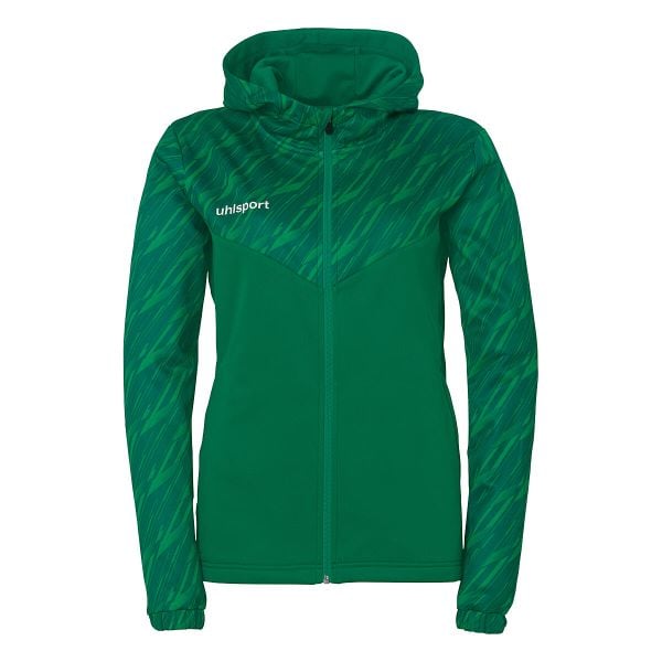 Damska kurtka z kapturem Uhlsport Progressive 28. Czarne kurtki damskie Uhlsport, m, bez wzorów, z materiału, z kapturem. Za 273.00 zł.