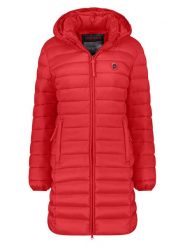 ANAPURNA Płaszcz pikowany "Akitalana" w kolorze czerwonym rozmiar: S. Czerwone płaszcze damskie ANAPURNA, s, bez wzorów, bez kaptura. Za 173.99 zł.