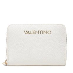 Portfel damski Valentino. Białe portfele damskie Valentino, bez wzorów. Za 189.99 zł.