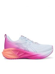 Asics Buty do biegania Novablast 5 1012B989 Niebieski. Niebieskie obuwie sportowe damskie Asics, z meshu, bez zapięcia, do biegania. Za 679.99 zł.