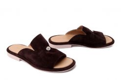 Boccato 020.EVR-07 170 t khv ciemnobrązowy, klapki damskie. Brązowe klapki damskie Boccato, bez wzorów, bez obcasa, bez zapięcia. Za 274.90 zł.