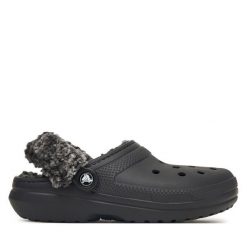 Klapki Crocs. Czarne klapki damskie Crocs, bez wzorów, bez obcasa, bez zapięcia. Za 259.99 zł.