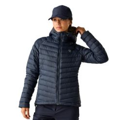 Kurtka Damska Air Lite Baffled Jacket. Niebieskie kurtki damskie Dare 2b, xs, bez wzorów, z materiału, z kapturem. Za 596.99 zł.