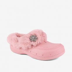 Damskie kapcie zimowe Husky 9197. Czerwone kapcie damskie Coqui, z materiału. Za 140.99 zł.