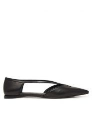 Max Mara Baleriny 2614521032600 Czarny. Czarne balerinki damskie Max Mara, bez wzorów, ze skóry. Za 2,479.00 zł.