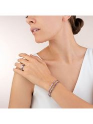 COEUR DE LION Bransoletka z kryształami rozmiar: onesize. Różowe bransoletki damskie COEUR DE LION, ze stali. Za 172.89 zł.