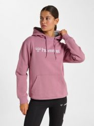 Bluza damska z kapturem Hummel Mover. Fioletowe bluzy damskie Hummel, na jesień, s, bez wzorów, z bawełny, z kapturem. Za 137.50 zł.