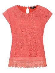 More & More Bluzka w kolorze pomarańczowym rozmiar: 36. Pomarańczowe bluzki damskie More & More, bez wzorów, z koronki, bez kołnierzyka, bez ramiączek. Za 65.07 zł.