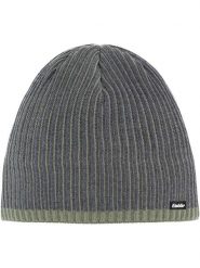 Eisbär Czapka "Alex" w kolorze szaro-zielonym rozmiar: onesize. Szare czapki damskie Eisbär, z aplikacjami, z wełny. Za 105.38 zł.