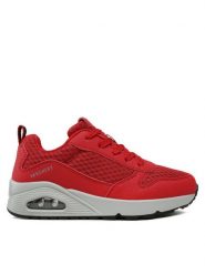 Skechers Sneakersy Uno Powex 403667L/RED Czerwony. Czerwone buty sportowe chłopięce Skechers, ze skóry, bez zapięcia. Za 189.99 zł.