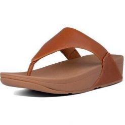 Skórzane sandały damskie FitFlop Lulu. Brązowe sandały damskie FIT FLOP, bez wzorów, bez obcasa, bez zapięcia. Za 442.50 zł.