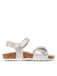 Geox Sandały J Adriel Girl J028MC000BJC1007 M Biały. Białe sandały dziewczęce Geox, ze skóry, bez obcasa, bez zapięcia. Za 209.99 zł.