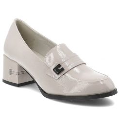 Szare Półbuty Vinceza Eleganckie Obuwie Damskie Na Obcasie. Szare półbuty damskie VINCEZA, bez wzorów, z lakierowanej skóry, bez obcasa, na obcasie, bez zapięcia. Za 179.00 zł.