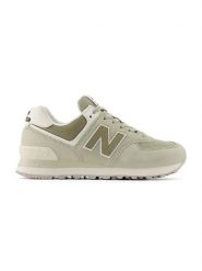 New Balance Skórzane sneakersy "574" w kolorze zielonym rozmiar: 37. Zielone obuwie sportowe damskie New Balance, z materiału, bez zapięcia. Za 320.47 zł.