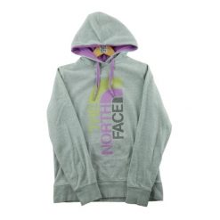 Second life - Bluza z kapturem damska z kieszenią kangura - Stan dobry. Szare bluzy damskie The North Face, m, bez wzorów, z materiału, z kapturem. Za 124.96 zł.