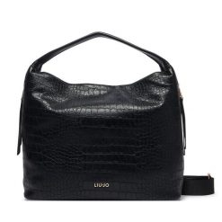 Torebka Liu Jo. Czarne shopper bag Liu Jo, bez wzorów, bez dodatków. Za 679.99 zł.