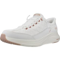 Buty SKECHERS CONTOUR FOAM GOLDEN HOUR Biały. Białe obuwie sportowe damskie Skechers, z syntetyku, bez zapięcia. Za 369.99 zł.