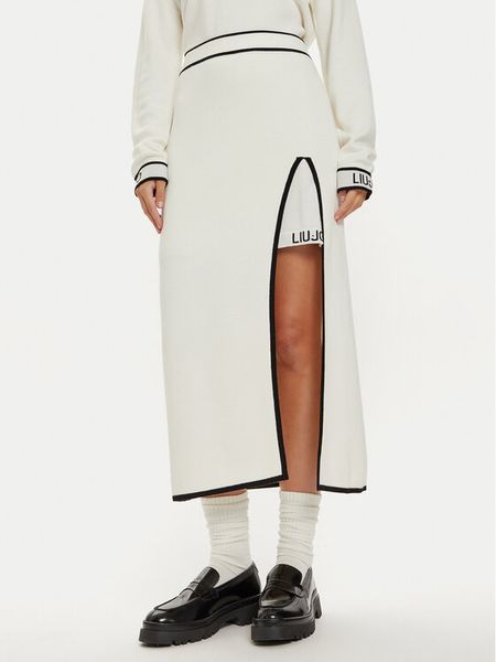 Liu Jo Sport Spódnica midi TF4053 MS59L Écru Regular Fit. Spódnice damskie Liu Jo Sport, l, bez wzorów, z wiskozy, sportowe, midi. Za 349.99 zł.