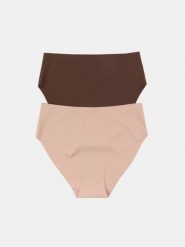 Bezszwowe majtki figi z wysokim stanem 2 pack - wielobarwny. Figi Sinsay, bez wzorów. Za 19.99 zł.