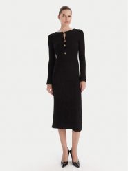 Marciano Guess Sukienka dzianinowa 5BGK55 5891Z Czarny Regular Fit. Czarne sukienki damskie Marciano Guess, z aplikacjami, z dzianiny, bez ramiączek. Za 839.99 zł.