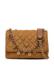 Guess Torebka Giully II HWCG96 73200 Brązowy. Brązowe torebki wieczorowe damskie Guess, z aplikacjami, z materiału, bez dodatków. Za 449.99 zł.
