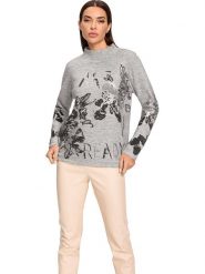 Heine Sweter w kolorze szarym rozmiar: 38. Szare swetry klasyczne damskie Heine, bez kołnierzyka. Za 60.99 zł.