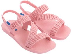 Sandały plażowe damskie Ipanema Go Fever Fem. Czerwone sandały damskie Ipanema, bez wzorów, z gumy, bez obcasa, na płaskiej podeszwie, bez zapięcia. Za 67.99 zł.