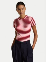 Polo Ralph Lauren T-Shirt 211891520006 Czerwony Regular Fit. Czerwone t-shirty damskie Polo Ralph Lauren, l, bez wzorów, z bawełny, bez kołnierzyka. Za 329.99 zł.