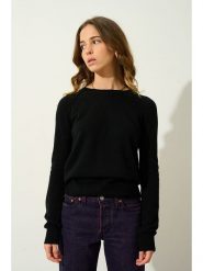 AUTHENTIC CASHMERE Kaszmirowy sweter "Etret" w kolorze czarnym rozmiar: XXL. Czarne swetry klasyczne damskie AUTHENTIC CASHMERE, xxl, z kaszmiru, bez kołnierzyka. Za 279.96 zł.
