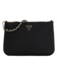 Guess Kopertówka w kolorze czarnym - 24 x 14 x 1,5 cm rozmiar: onesize. Czarne torebki wieczorowe damskie Guess, z aplikacjami, z materiału, bez dodatków. Za 226.10 zł.