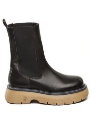 Steve Madden Skórzane sztyblety w kolorze czarnym rozmiar: 41. Czarne botki damskie Steve Madden. Za 284.82 zł.