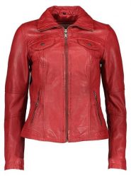 7eleven Skórzana kurtka w kolorze czerwonym rozmiar: 46. Czerwone kurtki damskie 7eleven, bez wzorów, ze skóry, bez kaptura. Za 434.99 zł.