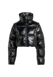 Kurtka puchowa Adidas Originals JX2988 black. Czarne kurtki damskie Adidas, l, bez wzorów, z materiału, bez kaptura. Za 678.25 zł.
