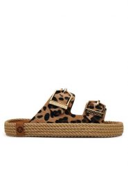 Bohonomad Espadryle Sydney SYD.12-LEO Brązowy. Brązowe espadryle damskie Bohonomad, bez wzorów, ze skóry, bez obcasa. Za 269.99 zł.