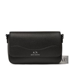 Torebka Armani Exchange. Czarne listonoszki damskie Armani Exchange, bez wzorów, bez dodatków. Za 479.99 zł.