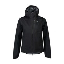 Kurtka rowerowa damska POC Motion Rain Jacket. Czarne kurtki damskie POC, bez wzorów, bez kaptura. Za 865.99 zł.
