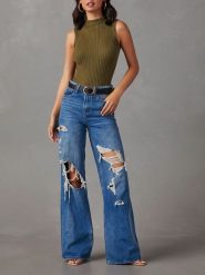 Milan Kiss Bezrękawnik w kolorze khaki rozmiar: M. Brązowe swetry klasyczne damskie Milan Kiss, m, bez kołnierzyka. Za 113.99 zł.