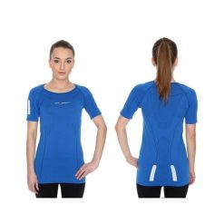 Koszulka damska krótki rękaw Brubeck Athletic ciemnoniebieski S SS11080. Szare koszulki damskie Brubeck, s, bez wzorów, bez kołnierzyka, bez ramiączek. Za 109.00 zł.