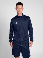 Kurtka z dresu Hummel Essential. Niebieskie kurtki damskie Hummel, s, bez wzorów, z dresówki, bez kaptura. Za 176.85 zł.
