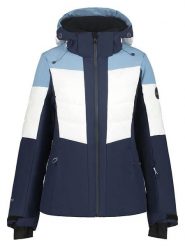 Icepeak Kurtka narciarska "Florala" w kolorze granatowo-biało-błękitnym rozmiar: 46. Białe kurtki sportowe damskie Icepeak, m, bez wzorów, z materiału, bez kaptura. Za 456.87 zł.