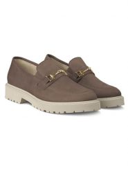 LaShoe Skórzane mokasyny w kolorze brązowym rozmiar: 37. Brązowe mokasyny damskie LaShoe, ze skóry, bez obcasa. Za 498.95 zł.