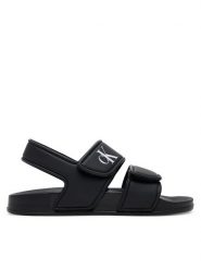 Calvin Klein Jeans Sandały V1X2-83030-1172 S Czarny. Czarne sandały chłopięce Calvin Klein Jeans, z jeansu, bez zapięcia. Za 129.99 zł.